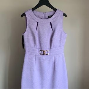 EUC Tahari ASL Lilac Sheath Dress Size 6